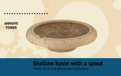 Shallow basin with a spout