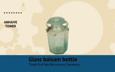 Glass balsam bottle