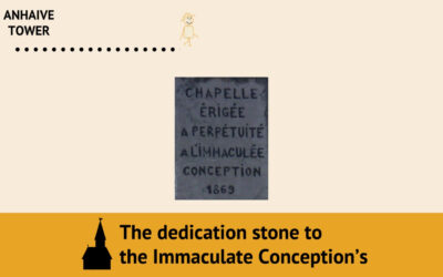 The dedication stone of the Immaculate Conception’s