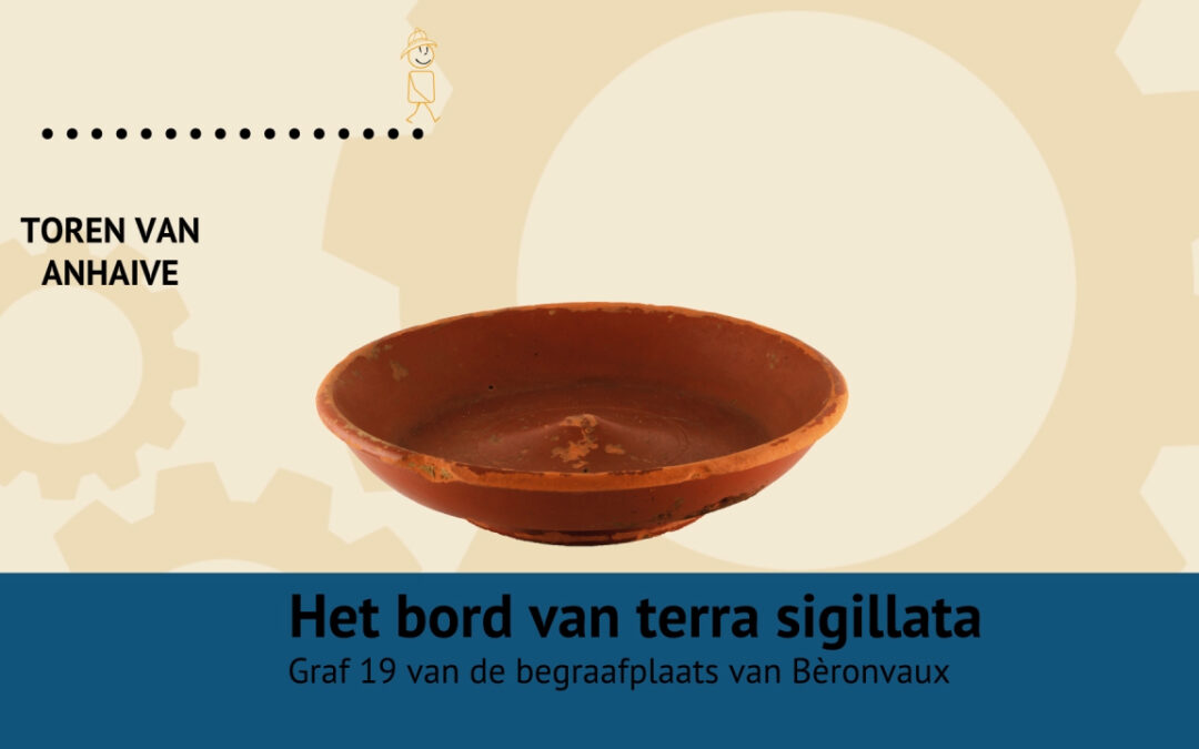 Het bord van terra sigillata